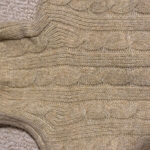 Abercrombie & Fitch Tan/Beige Cable Knit Sweater